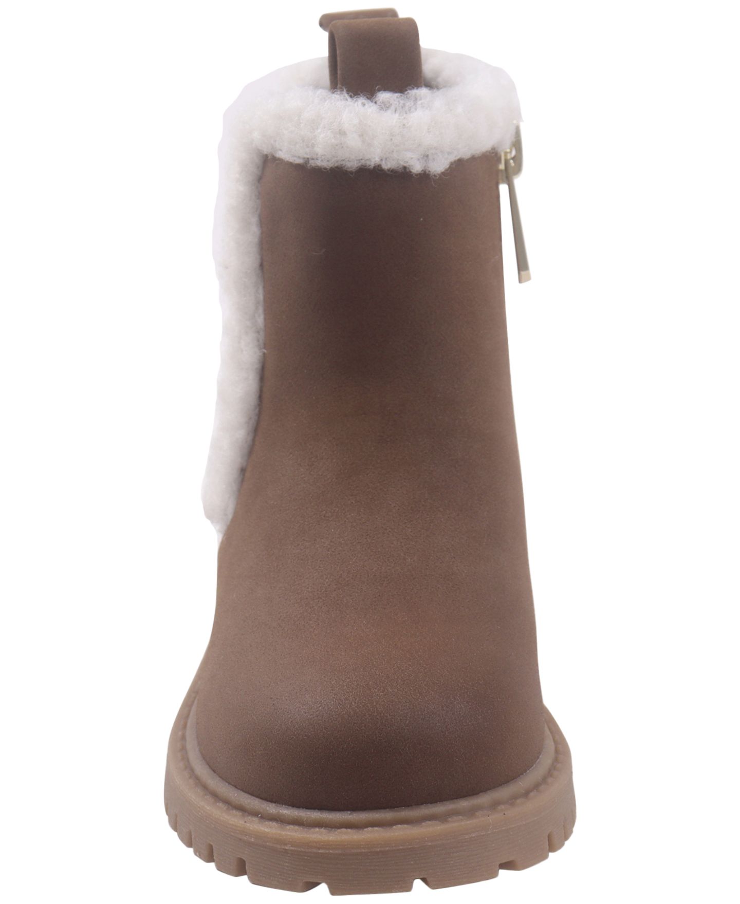 Ботинки Sam Edelman Lucianna Sherpa Side-Zipper для девочек-малышей, цвет: Коричневый — фото 6