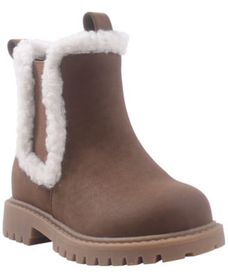 Toddler Girls' Lucianna Sherpa Side-Zipper Boots