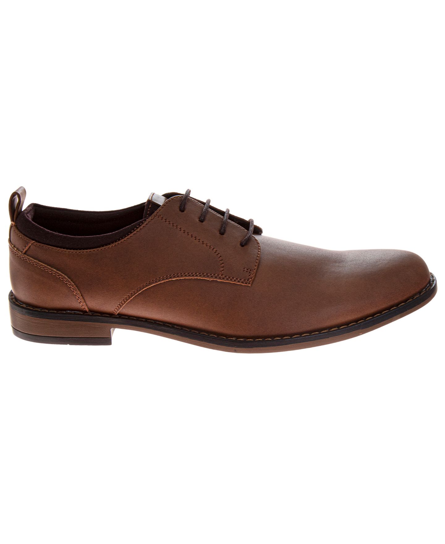 Обувь Perry Ellis Men's Classic Apron Toe Oxford Dress Shoes, цвет: Коричневый — фото 2