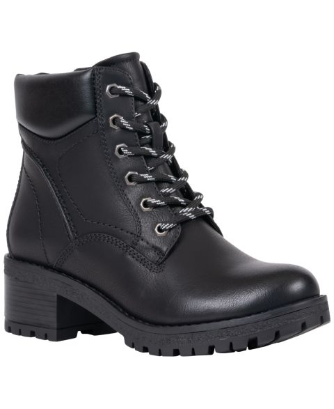 Женские ботильоны GC Shoes Mara на шнуровке с рифлёной подошвой, цвет: Чёрный