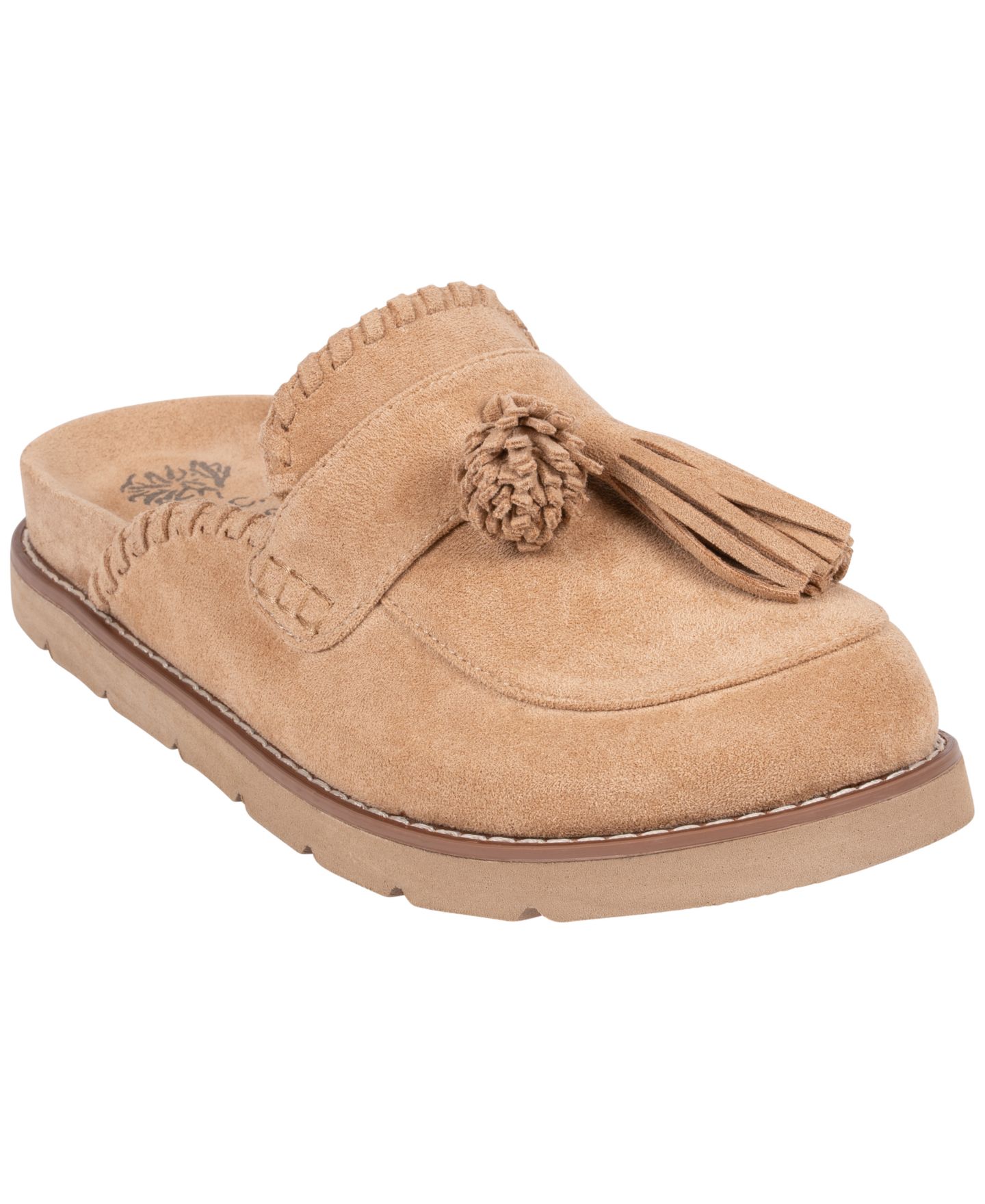 Женские сабо GC Shoes Lenox Tassel Round Toe Slip On Mules, цвет: Бежевый — фото 1
