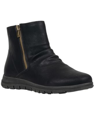 Women's Fremont Slouch Round Toe Faux Leather Ankle Booties