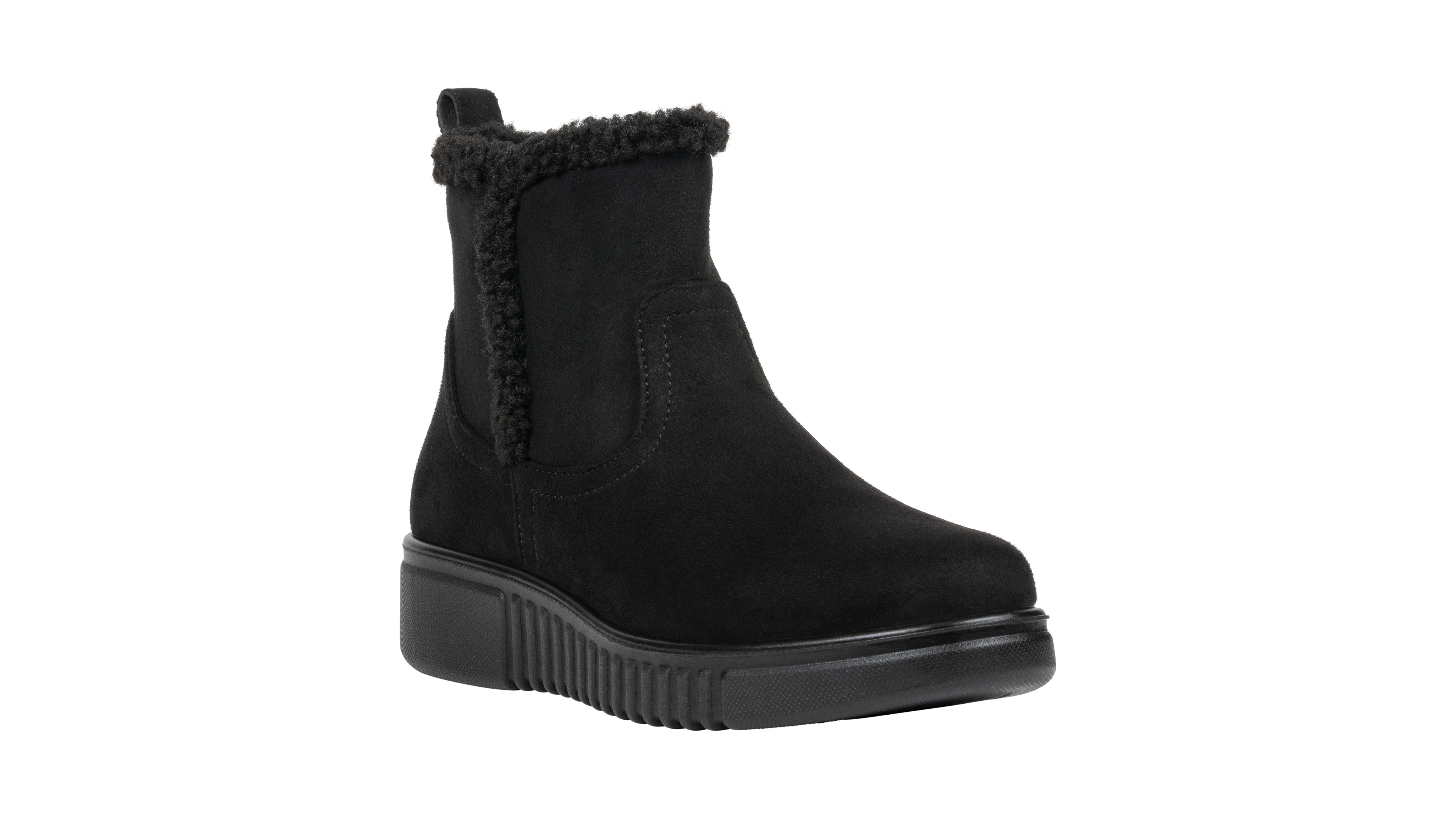 Gc Shoes Women's Teegan Faux Suede Faux-Fur Trim Ankle Boots