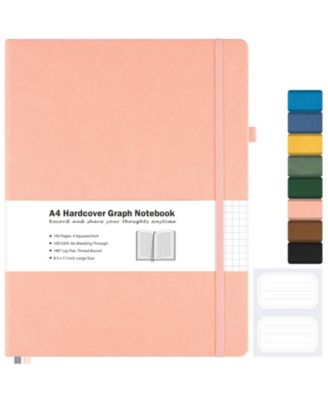 Dotted Journal Hardcover Lay Flat Notebook Thick Paper Smooth Writing For Work School