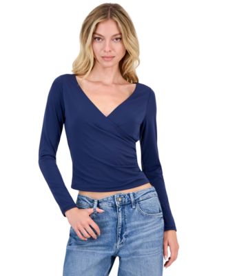 Women's Harper V-Neck Long-Sleeve Surplice Top