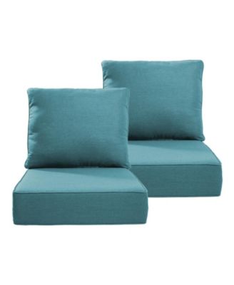 24-in x 22-in 2 -Piece Patio chair cushion