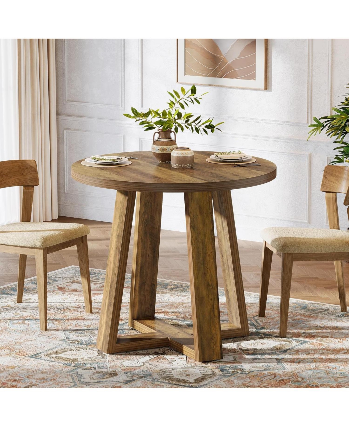 Tribesigns 31.5" Round Dining Table for 2-4