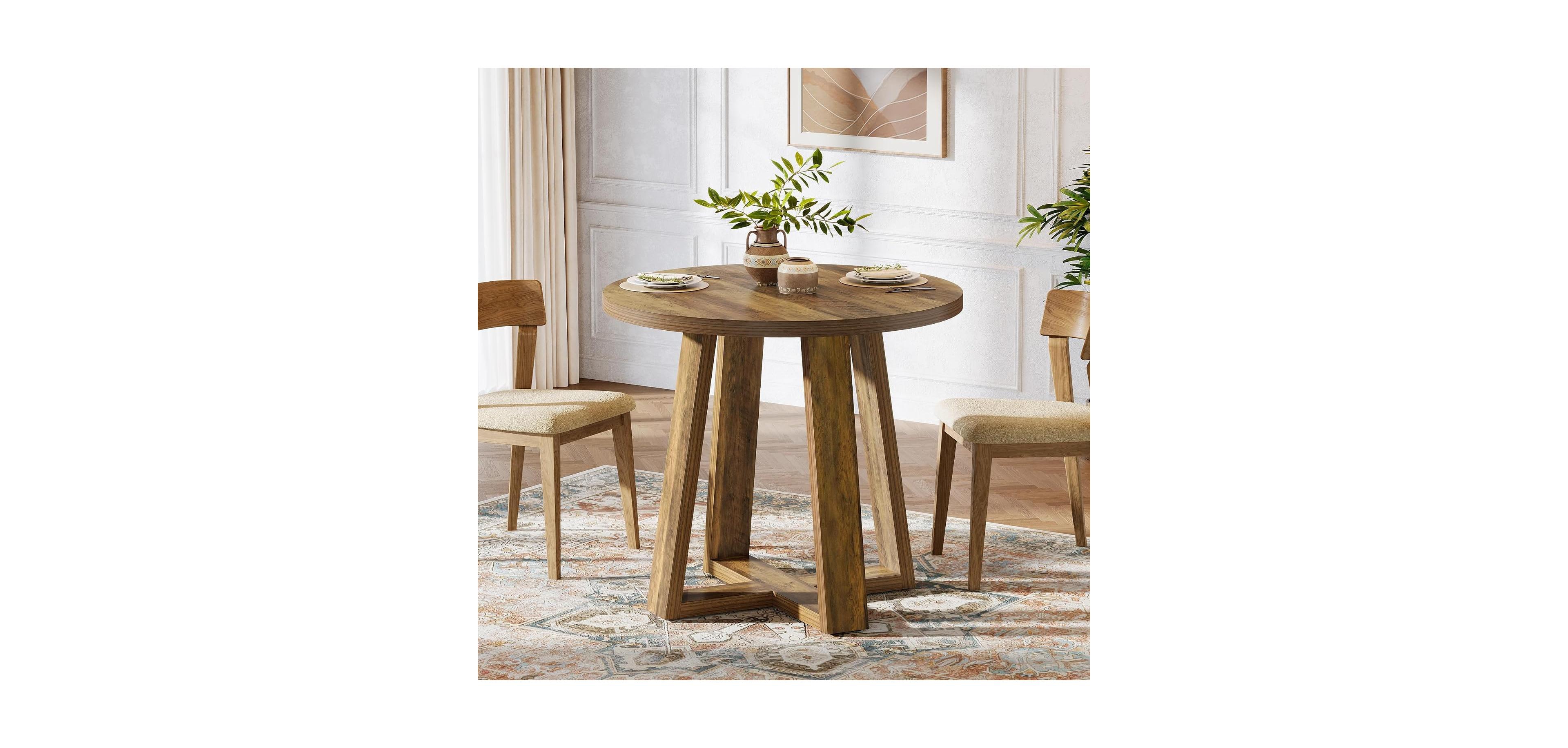 Tribesigns 31.5" Round Dining Table for 2-4