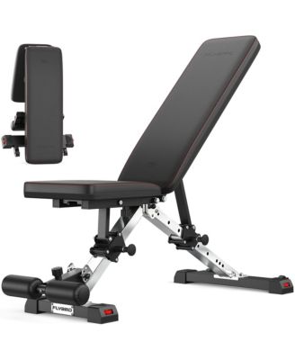 FLYBIRD WB14 Foldable Weight Bench, 1000 LBS Heavy-Duty Adjustable Workout Bench for Home Gym