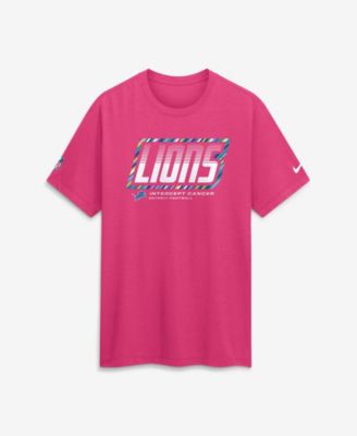 Men's Pink Detroit Lions 2026 NFL Cruical Catch Sideline Dri-Fit T-Shirt