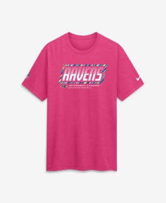 Men's Pink Baltimore Ravens 2026 NFL Cruical Catch Sideline Dri-Fit T-Shirt