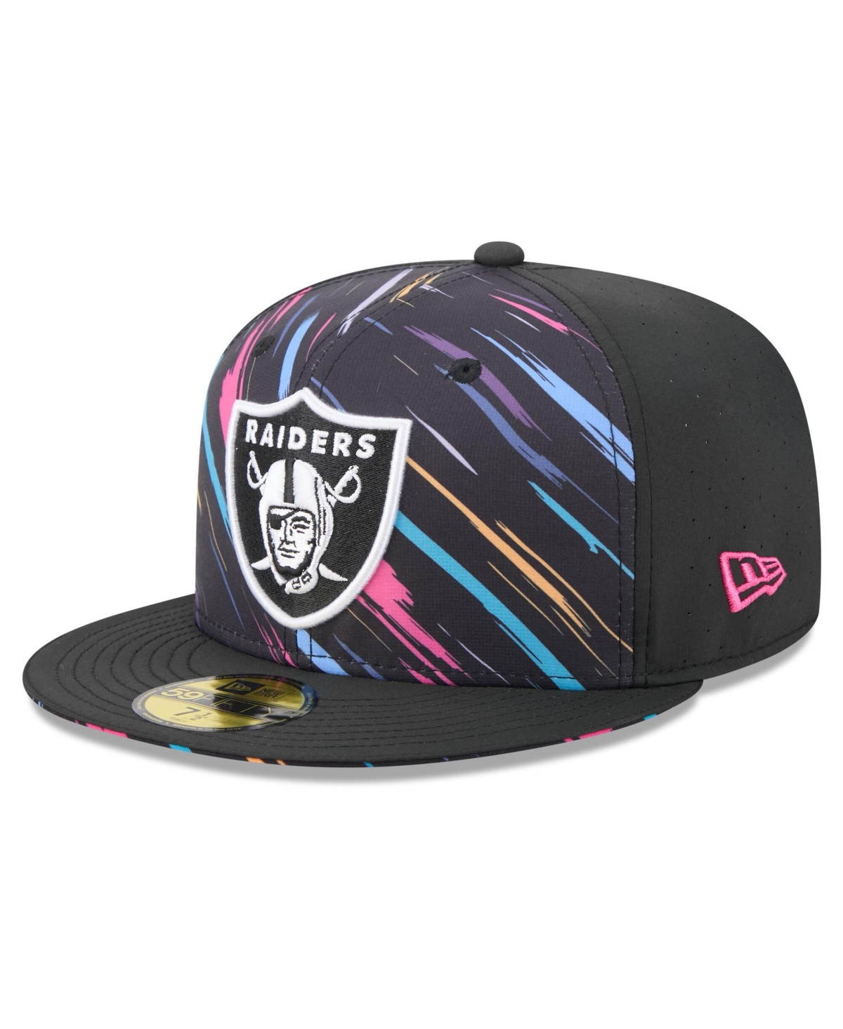 New Era Men's Black Las Vegas Raiders 2026 Nfl Cruical Catch 59FIFTY Fitted Hat