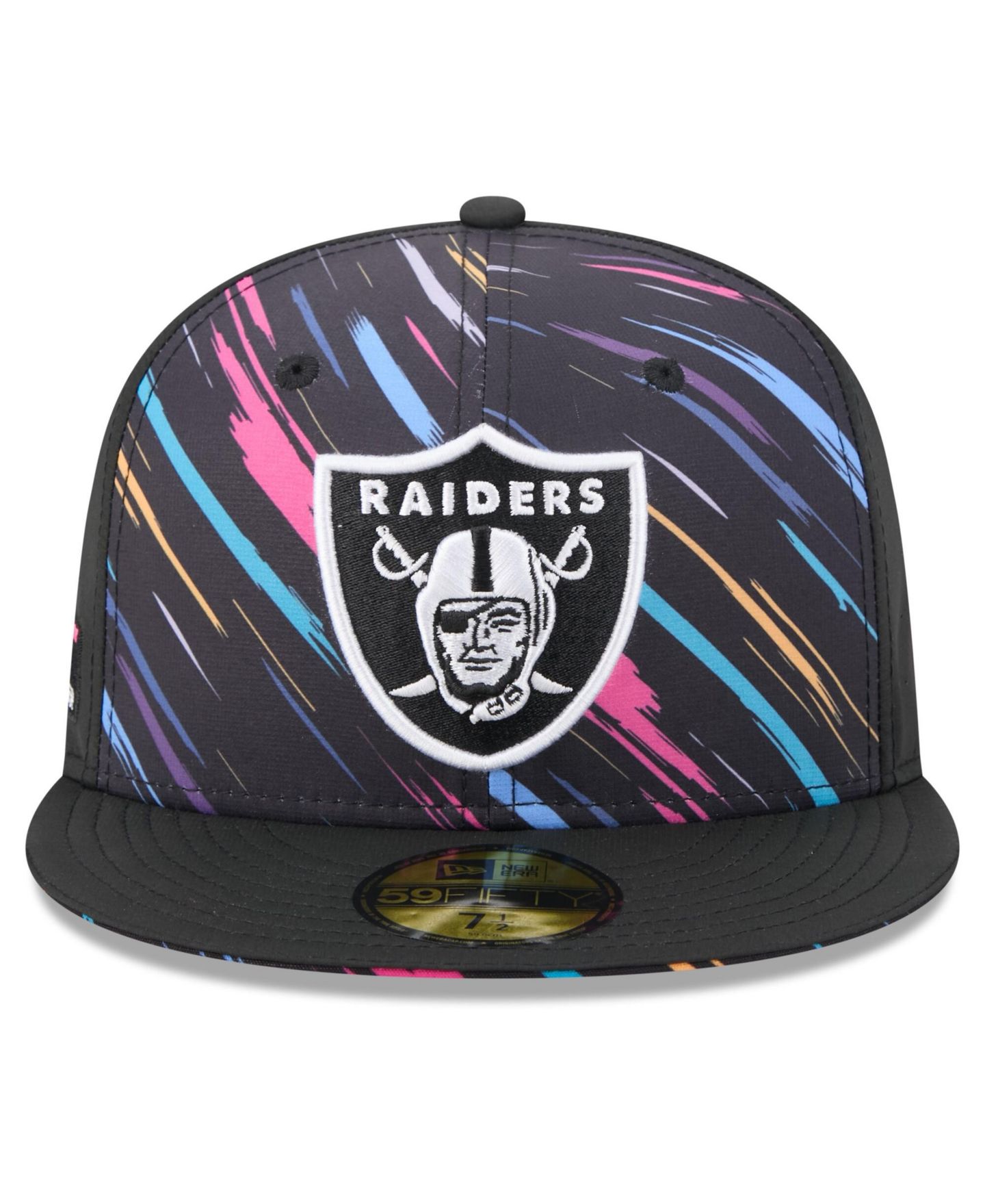 Мужская кепка New Era Black Las Vegas Raiders 2026 NFL Cruical Catch 59FIFTY Fitted Hat — фото 5