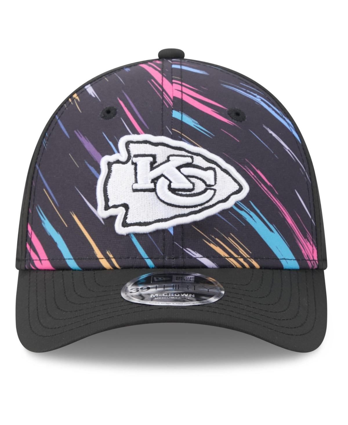 New Era Men's Black Kansas City Chiefs 2026 Nfl Cruical Catch 39THIRTY M-Crown Stretch Hat
