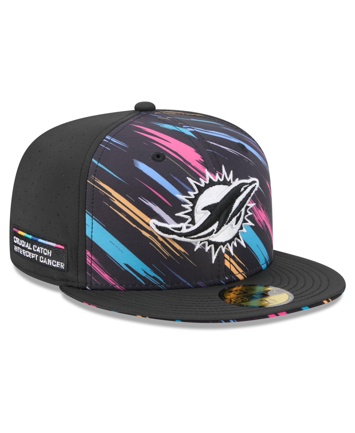 New Era Men's Black Miami Dolphins 2026 Nfl Cruical Catch 59FIFTY Fitted Hat