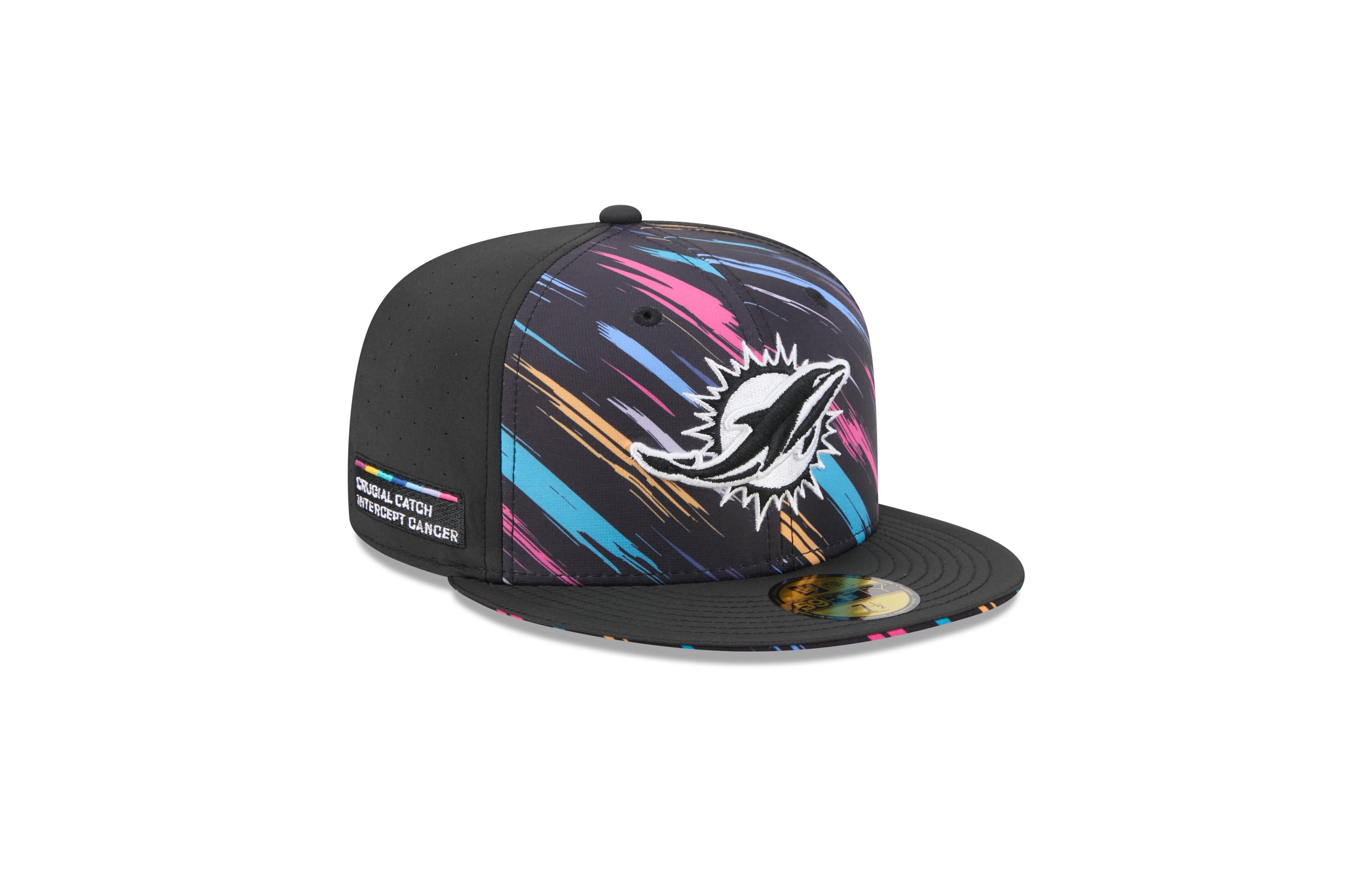 New Era Men's Black Miami Dolphins 2026 Nfl Cruical Catch 59FIFTY Fitted Hat