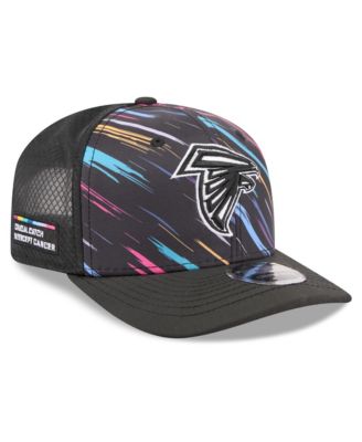 Men's Black Atlanta Falcons 2026 NFL Cruical Catch 9SEVENTY Adjustable Trucker Hat