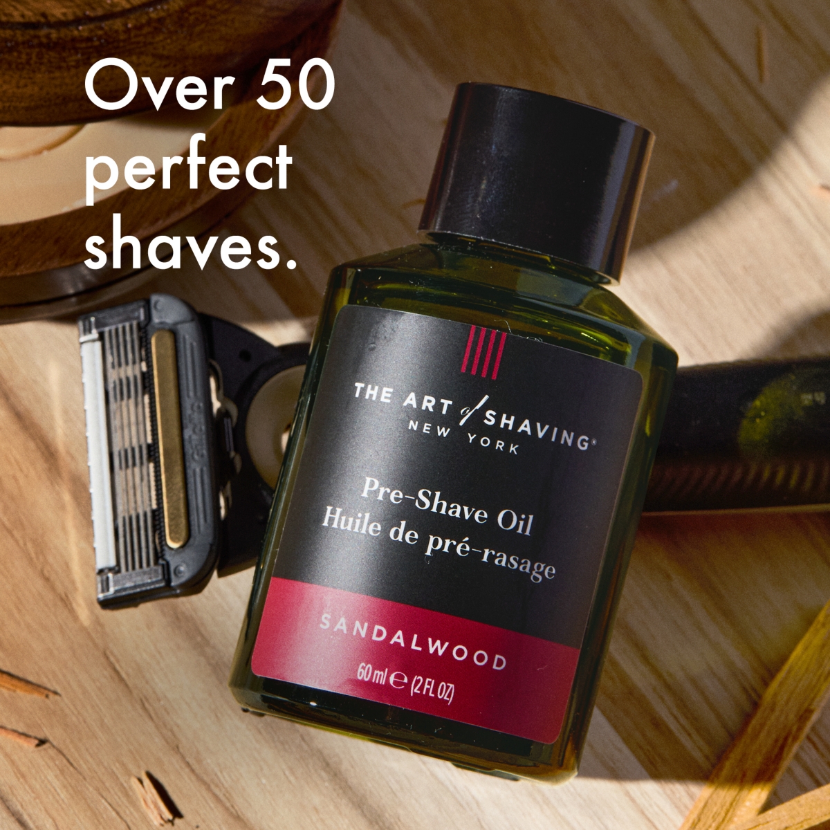 The Art of Shaving Pre-Shave Oil, Sandalwood, 2 Fl Oz