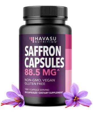 Saffron Extract Capsules | 88.5mg Saffron Extract Per Serving | Crocus Sativus | 30 Capsules
