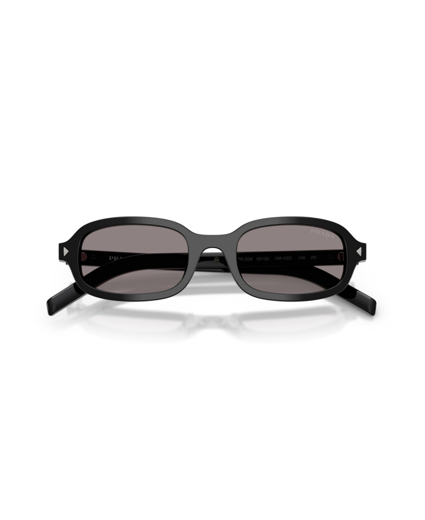 Женские солнцезащитные очки Prada Oval Heritage Sunglasses PR D06S, цвет: Чёрный — фото 3