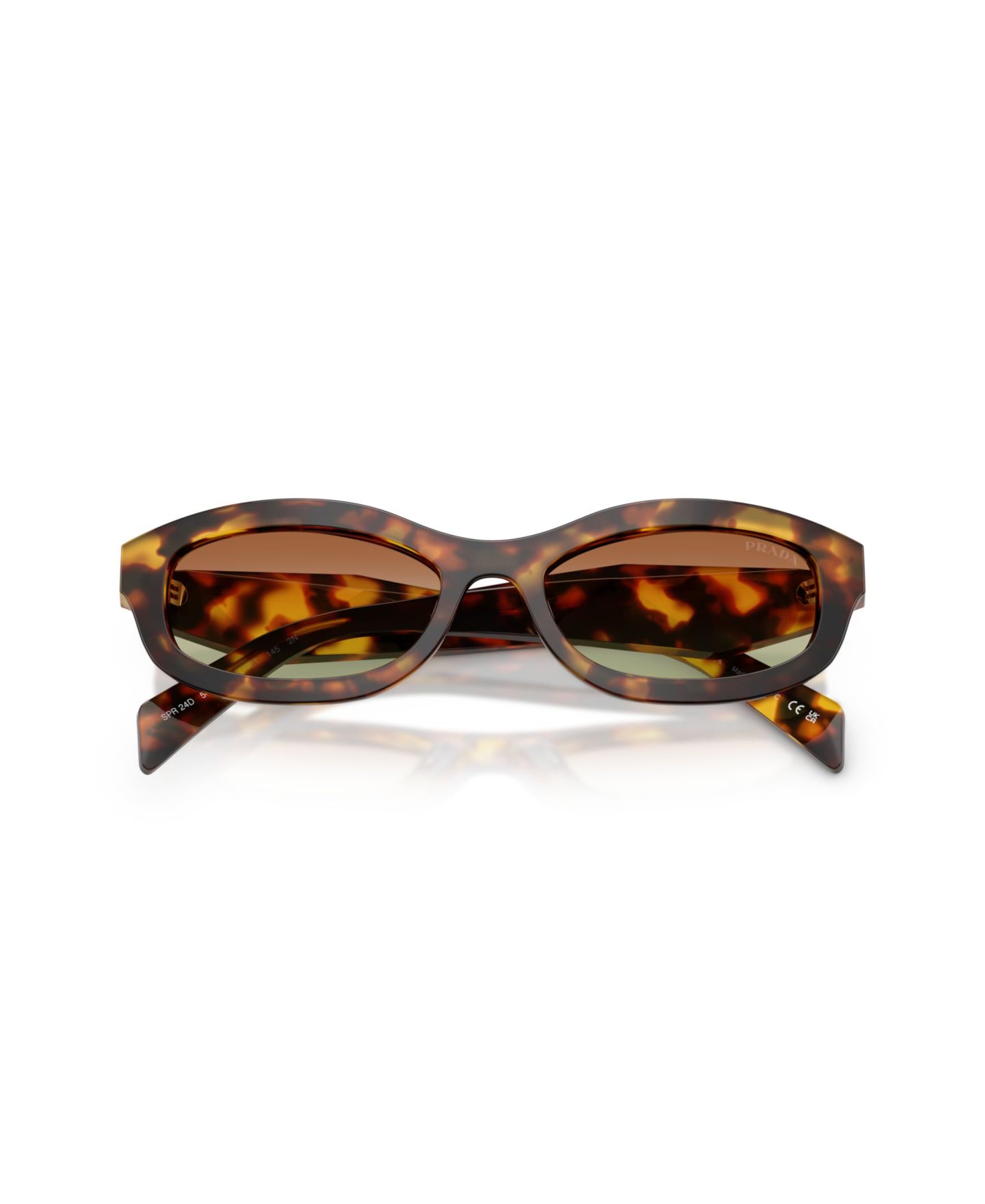 Женские солнцезащитные очки Prada Sunglasses PR D24S, цвет: Медовый черепаховый — фото 3
