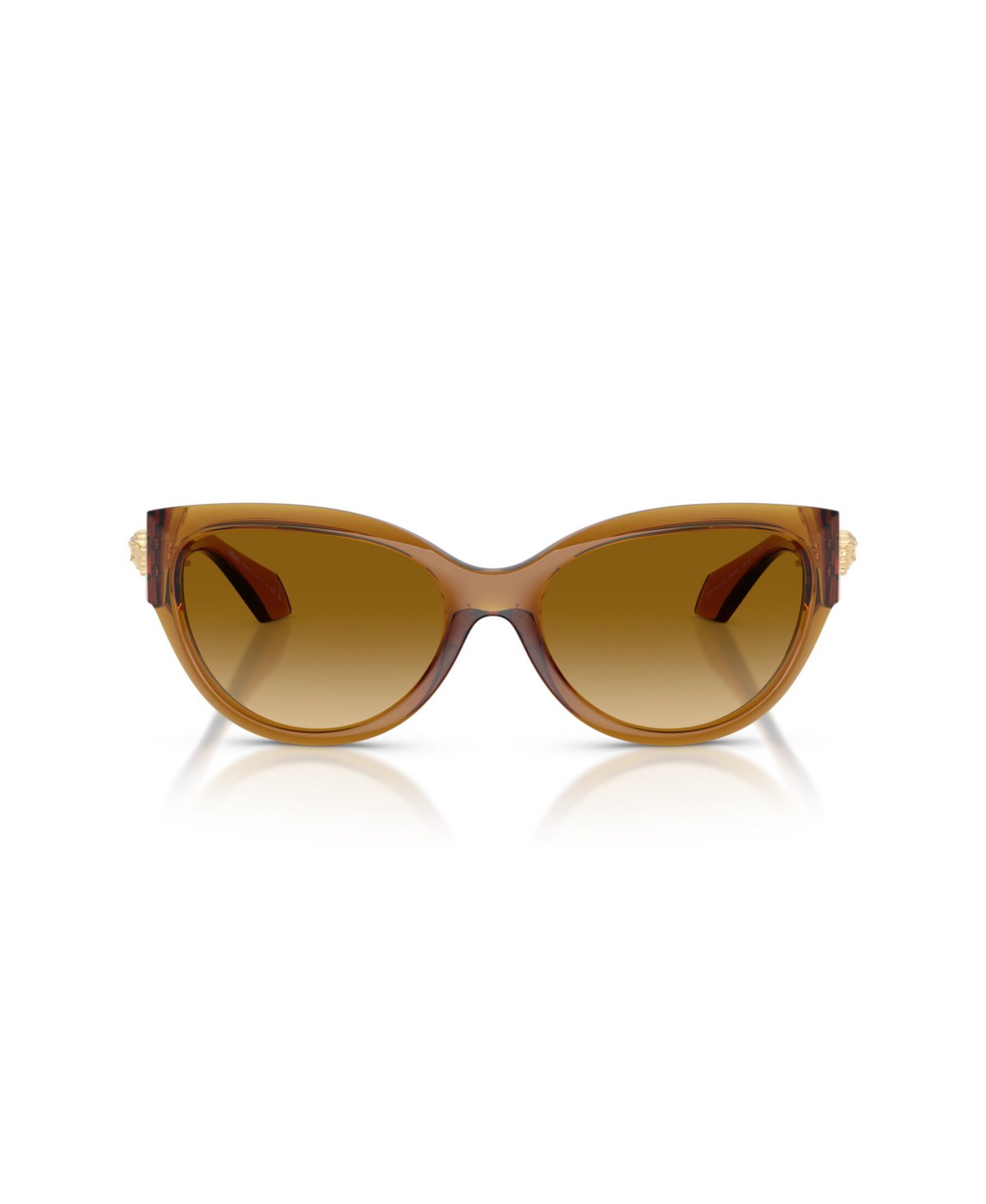 Женские солнцезащитные очки Versace Cat Eye Gradient Sunglasses VE4524U, цвет: Прозрачный медовый — фото 2