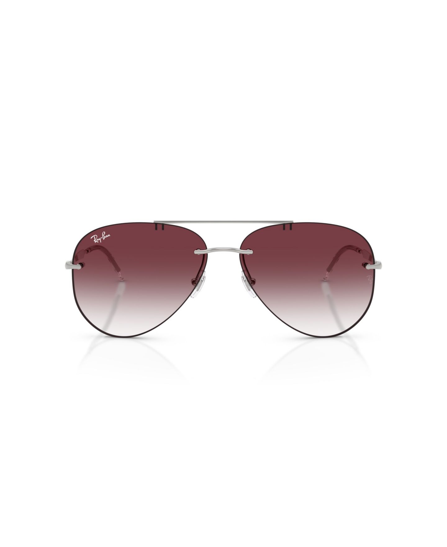 Солнцезащитные очки Ray-Ban Unisex Aviator Metal-Frame Gradient Sunglasses RB3791, цвет: Серебряный — фото 2