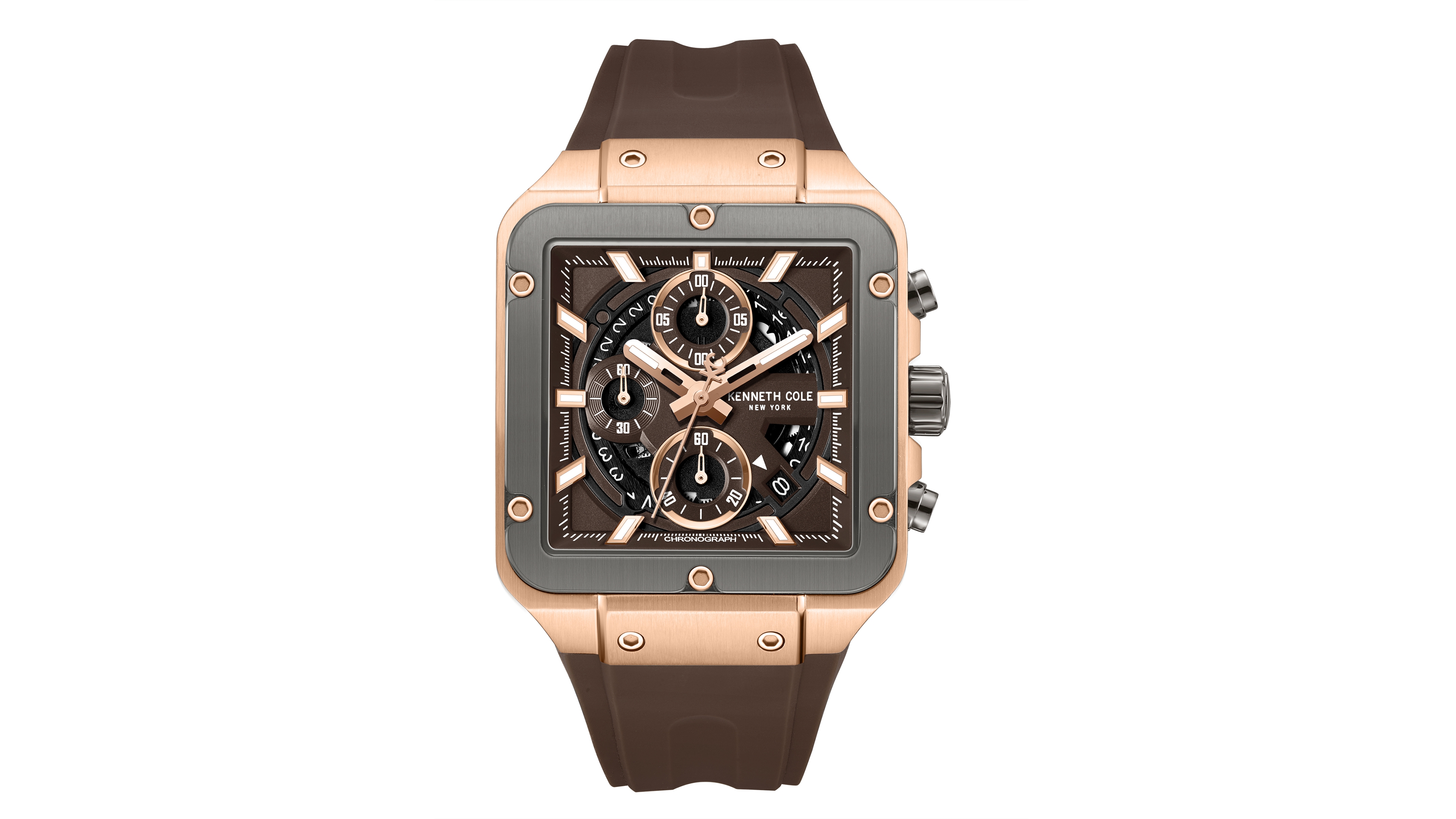 Kenneth Cole New York Men's Quartz Chronograph Two-Tone Arlington Watch 39.5x51.25mm