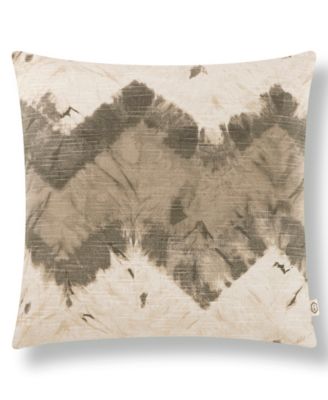 by Egypt Sherrod Kanoko Shibori Chevron Decorative Pillow, 20" x 20"