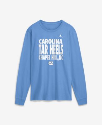 Men's  Carolina Blue North Carolina Tar Heels 2026 Sideline Slogan Dri-FIT Long Sleeve T-Shirt