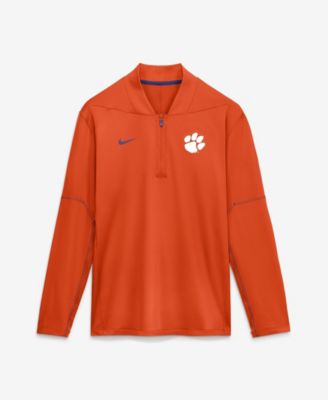 Nike - Men's Orange Clemson Tigers 2026 Sideline Midweight Half-Zip Dri-FIT Pullover Orange, Purple