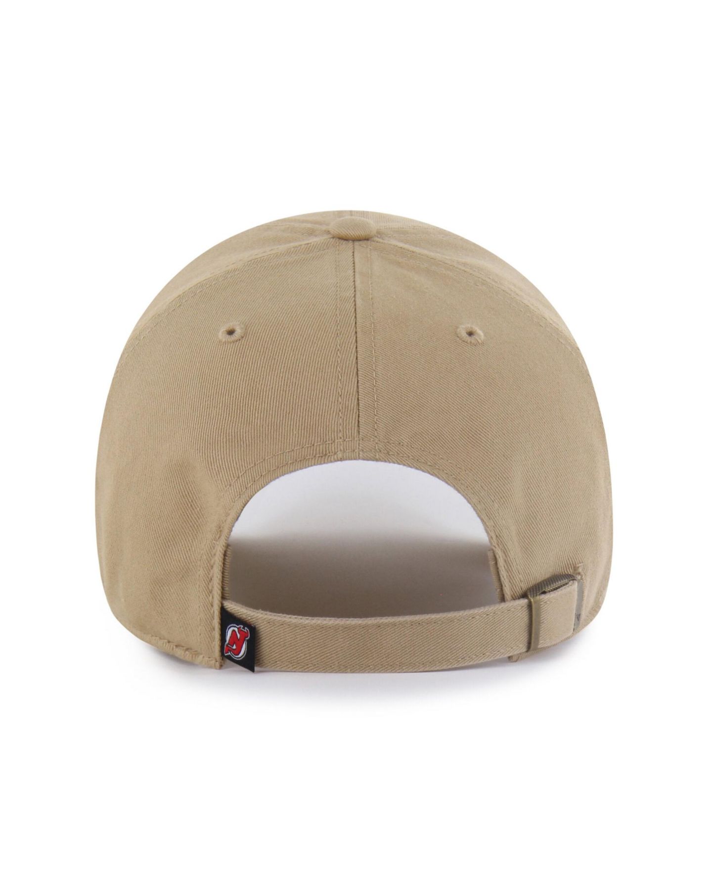 Мужские головные уборы '47 Brand Khaki New Jersey Devils Logo Clean Up Adjustable Hat — фото 2