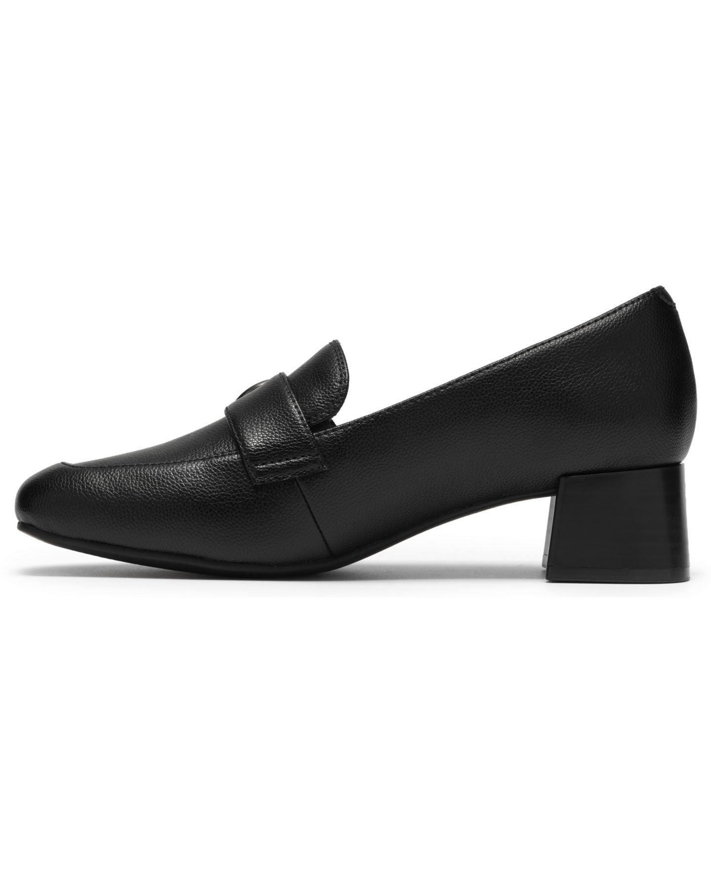 Женские туфли Clarks Collection Iridessa Wish Slip-On Loafer Pumps, цвет: Чёрный кожаный — фото 6
