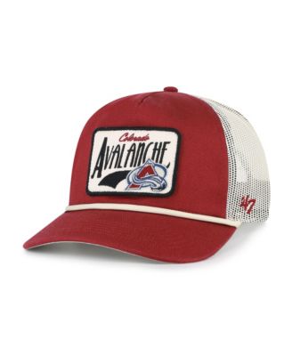 Men's '47  Burgundy Colorado Avalanche Heavy Twill Trucker Hitch Rope Adjustable Hat