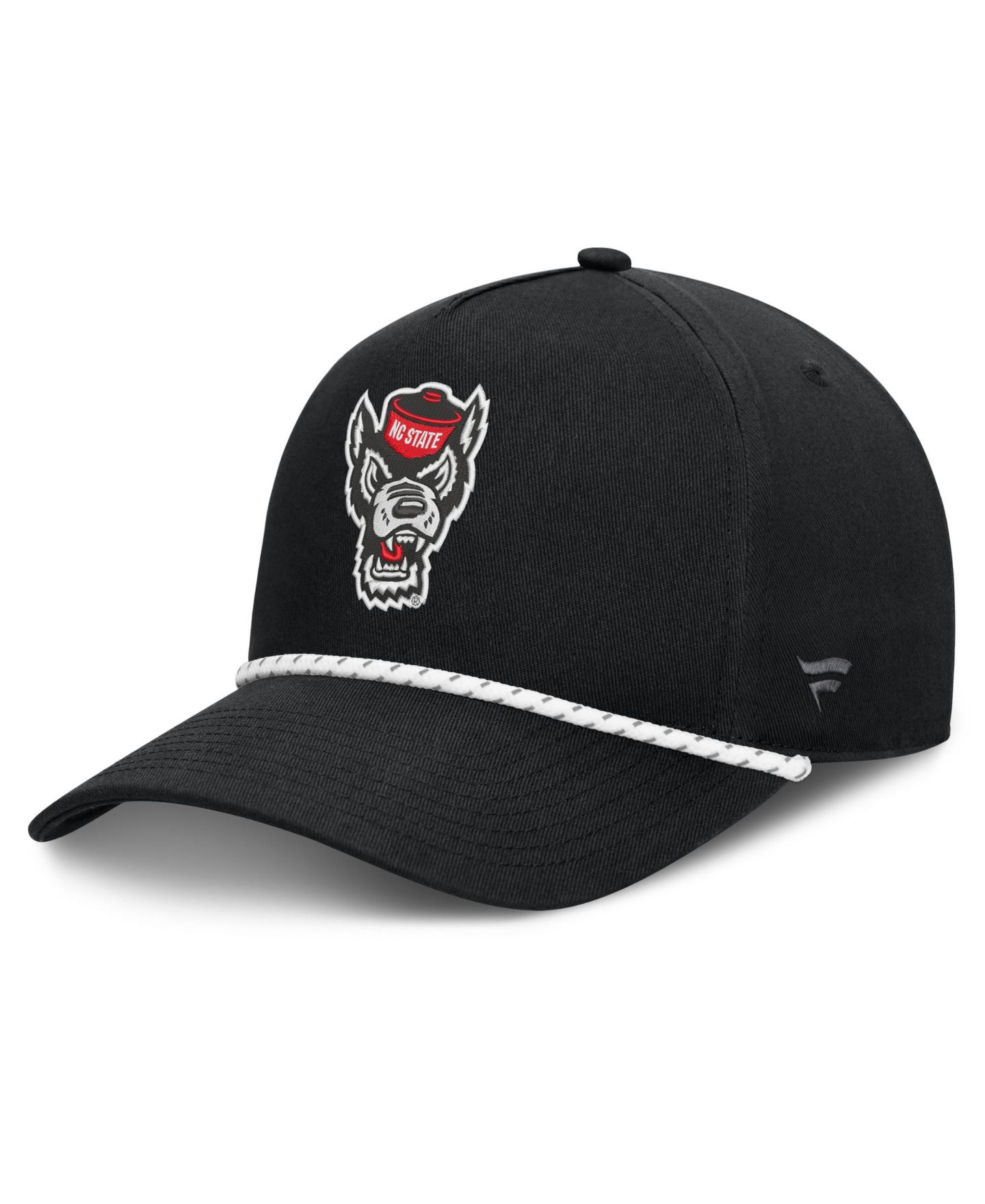 Мужская кепка Fanatics Black NC State Wolfpack Undertone Rope Adjustable Hat — фото 1