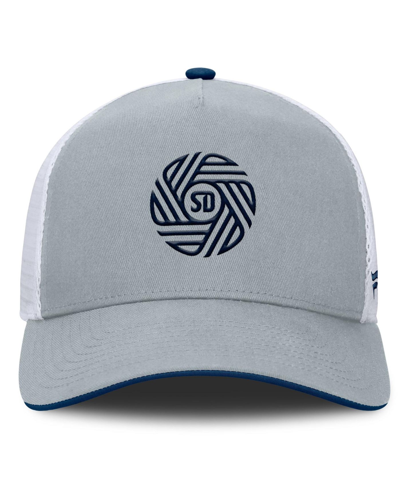 Мужская кепка Fanatics Gray San Diego FC Knuckle Trucker Adjustable Hat — фото 3