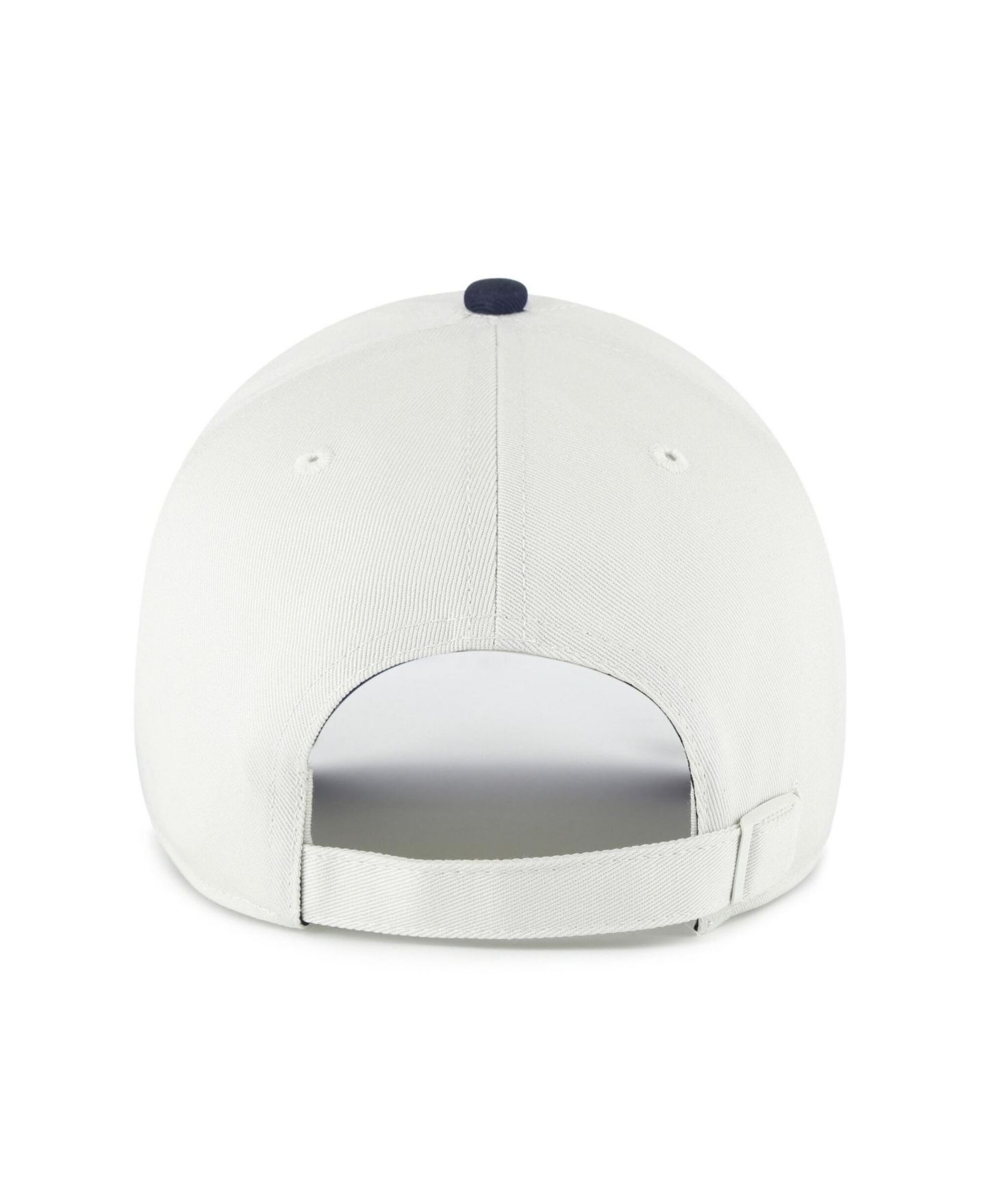 Мужская кепка '47 Brand White/Navy Michigan Wolverines Contemporary Basics Two Tone Clean Up Adjustable Hat — фото 3