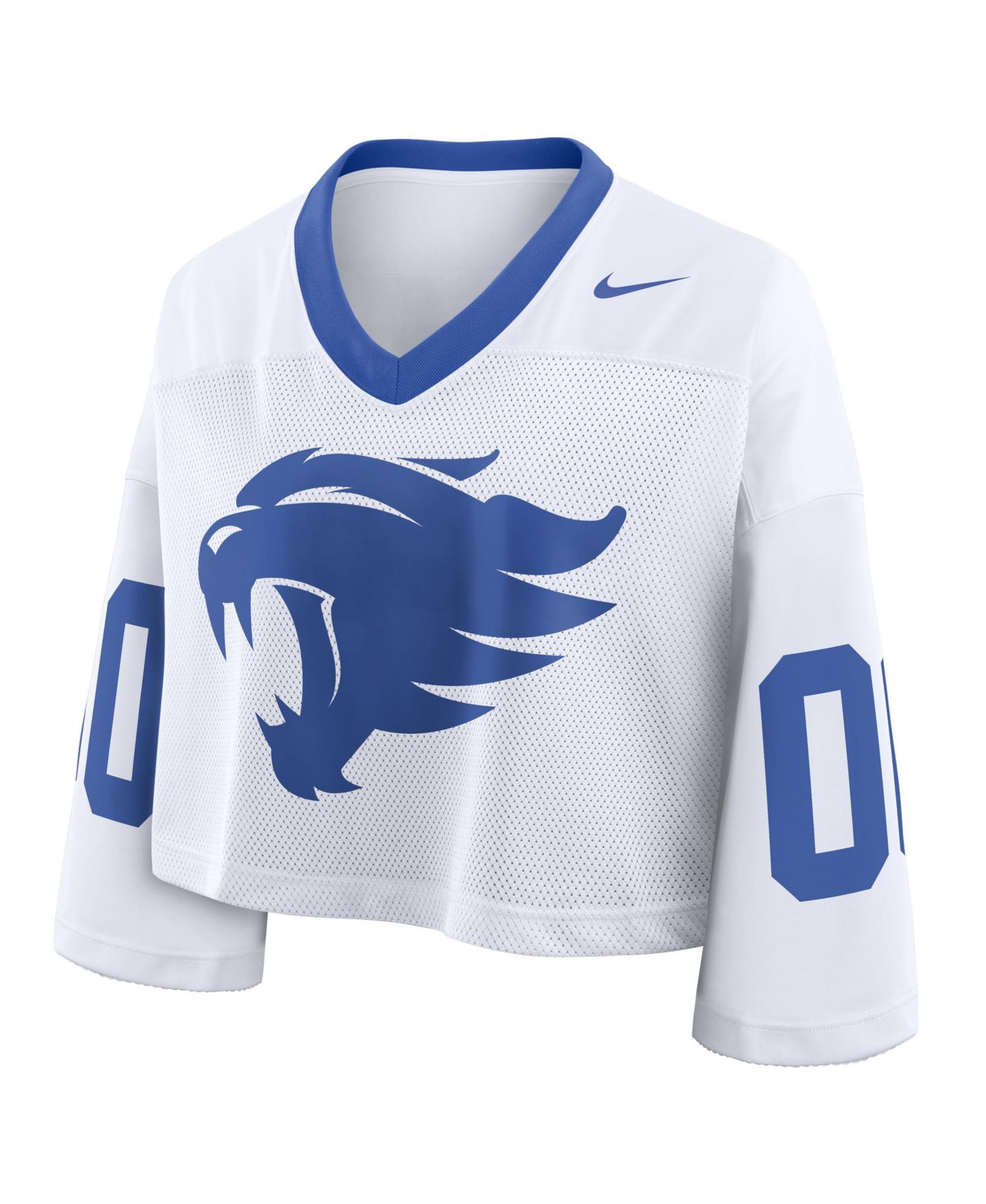 Женский топ Nike White Kentucky Wildcats Oversized Logo Cropped Fashion Jersey — фото 2