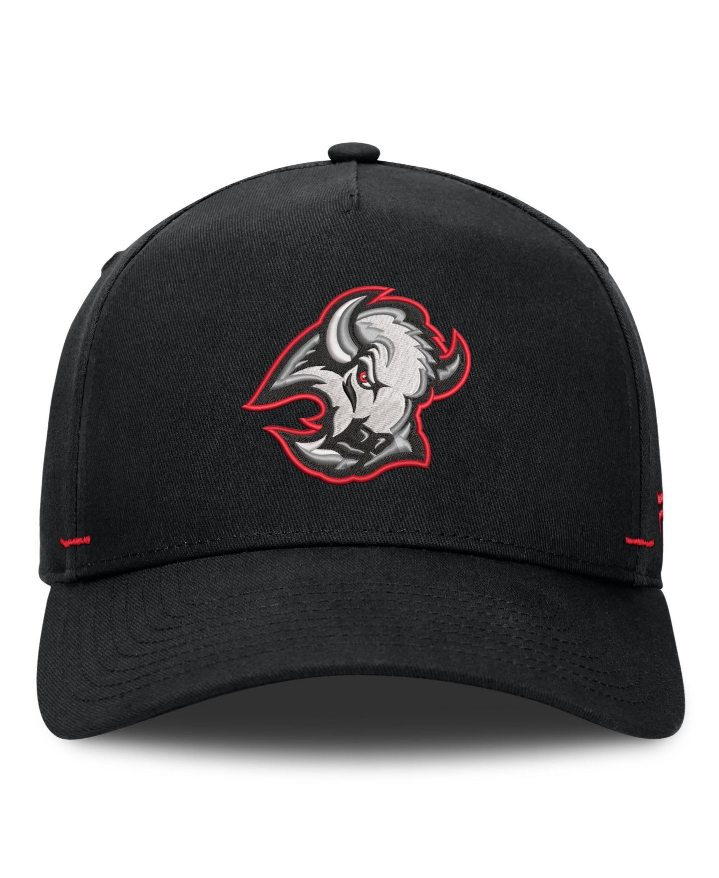 Мужская кепка Fanatics Black Buffalo Sabres Alternate Authentic Pro Rink A-Frame Adjustable Hat — фото 2
