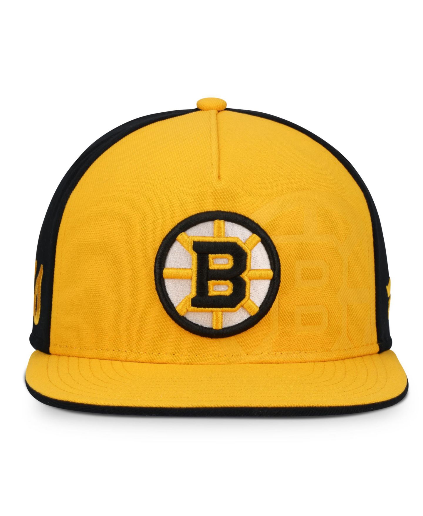 Мужская кепка Fanatics Gold/Black Boston Bruins Snapback Hat — фото 2