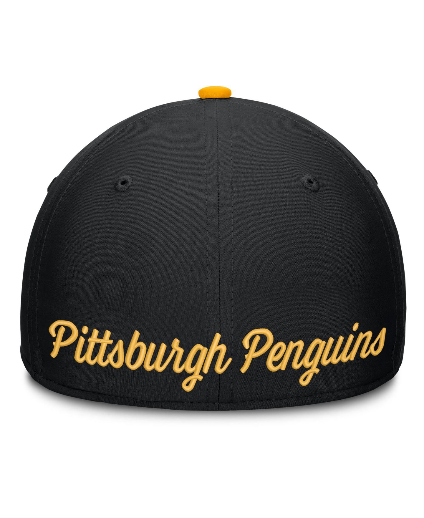 Мужской головной убор Fanatics Black/Gold Pittsburgh Penguins Stretch Hat — фото 3