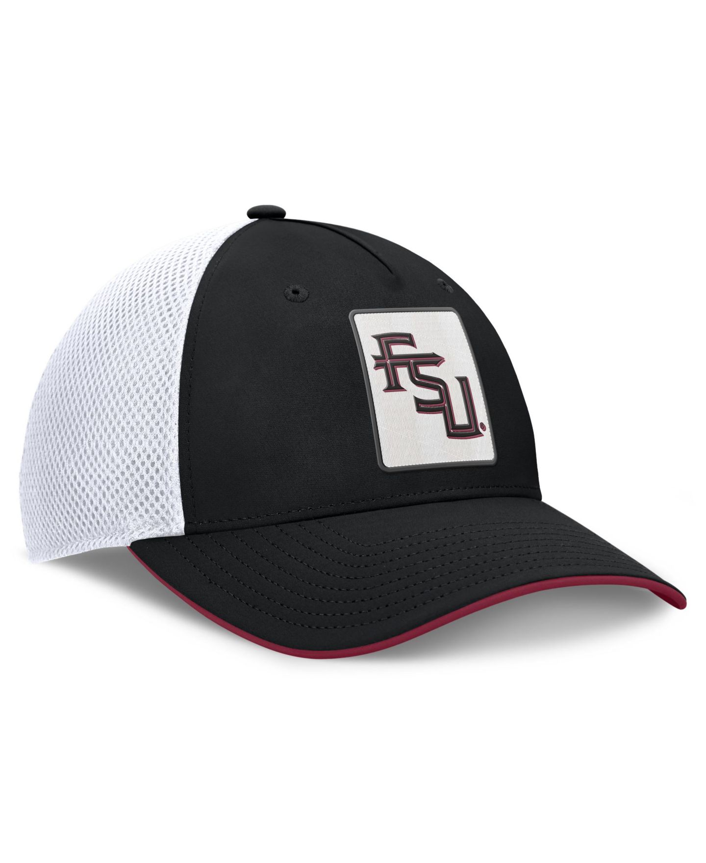 Мужская кепка Fanatics Black Florida State Seminoles 5-Panel Matter Flex Hat — фото 3