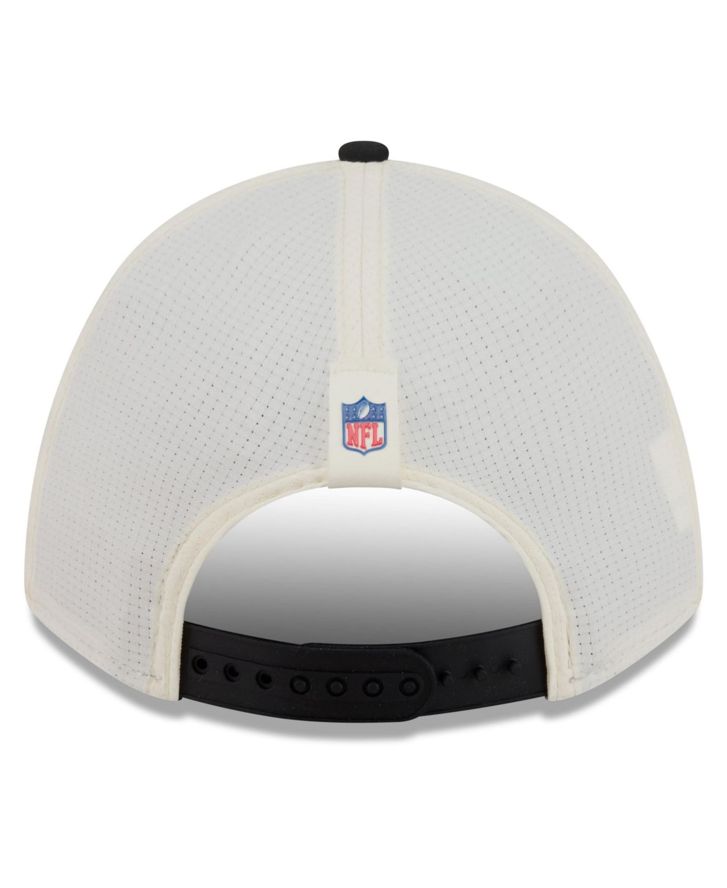 Детская кепка New Era Cream/Black Pittsburgh Steelers 2026 Training Camp 9FORTY M-Crown Adjustable Hat — фото 4