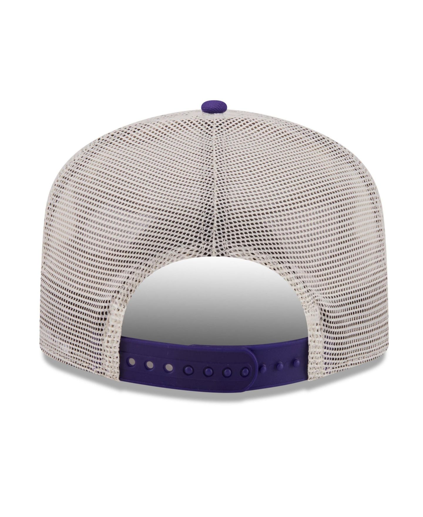 Мужская кепка New Era Purple Los Angeles Lakers Layered Patch 19TWENTY Adjustable Hat — фото 4