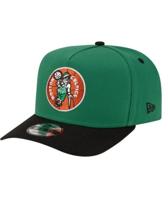 Men's Kelly Green/Black Boston Celtics 80s Throwback A-Frame 9FIFTY Snapback Hat