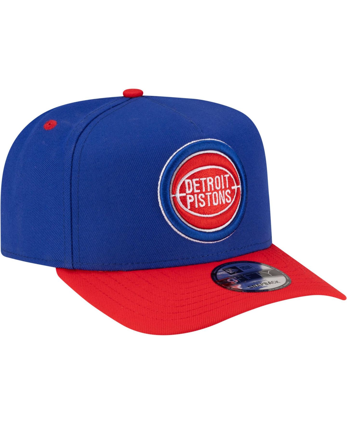 Мужская кепка New Era Blue/Red Detroit Pistons 80s Throwback A-Frame 9FIFTY Snapback Hat — фото 3