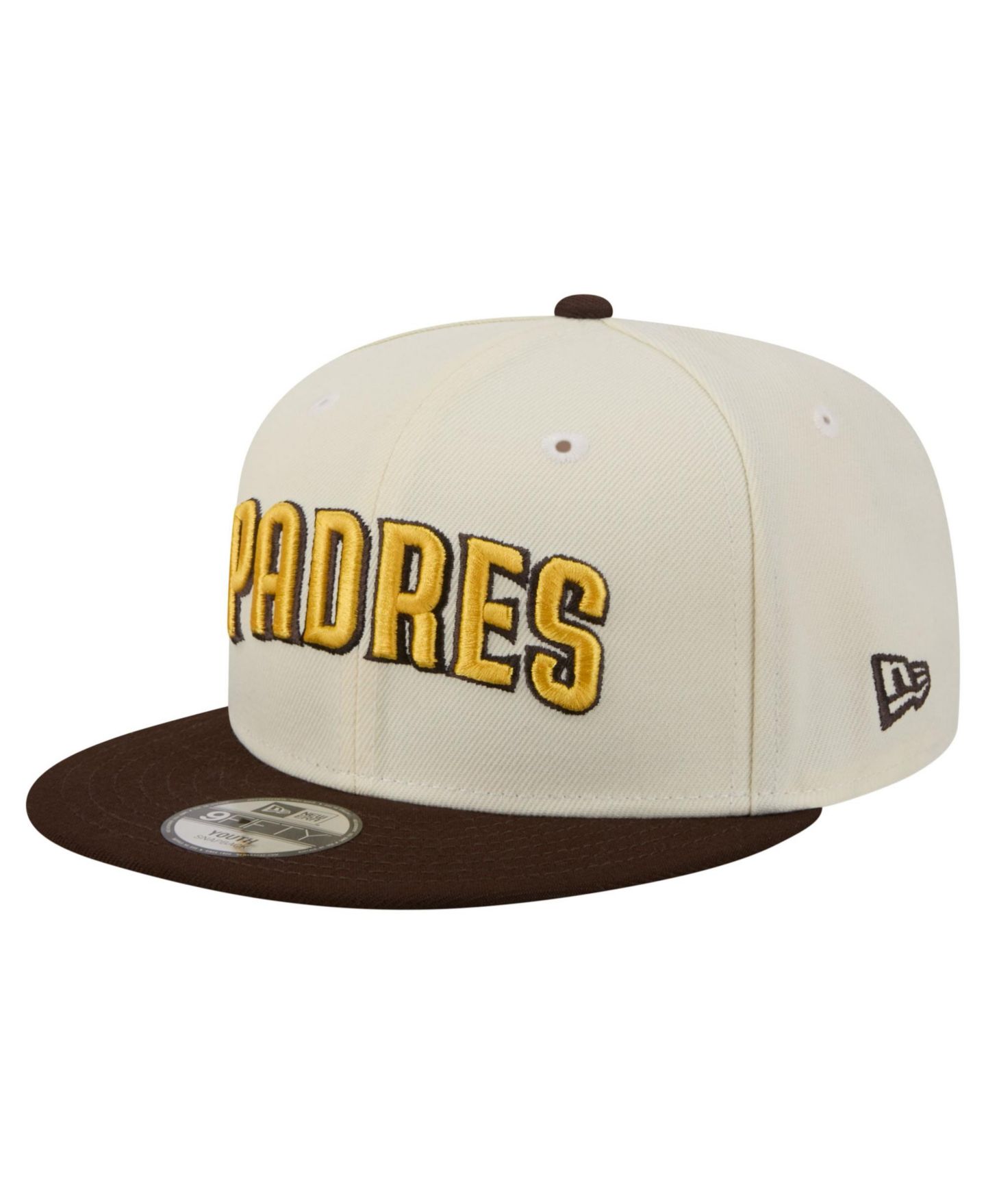 Детская кепка New Era White San Diego Padres Two-Tone 9FIFTY Snapback Hat — фото 3