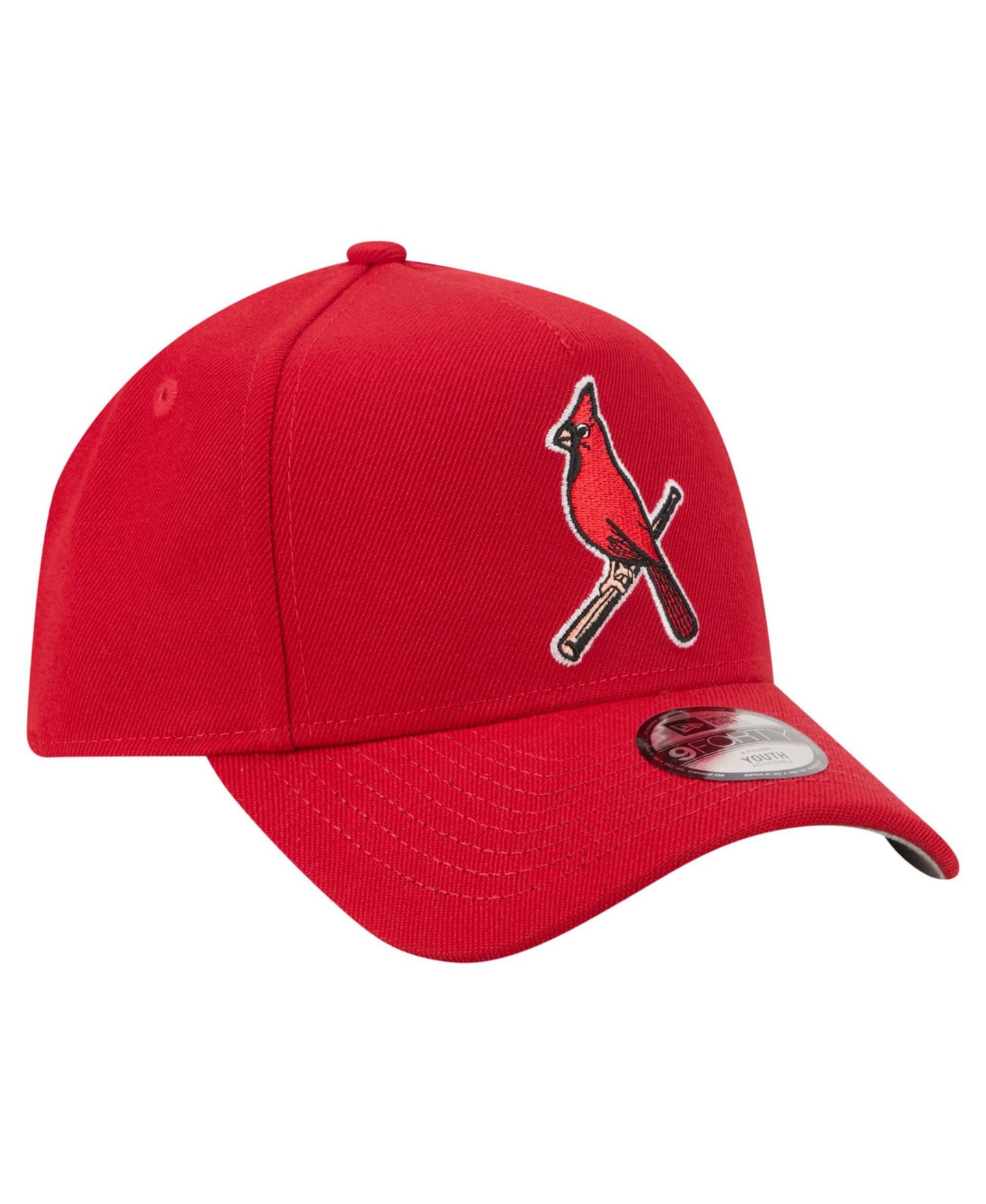 Детская кепка New Era Red St. Louis Cardinals Cooperstown Logo 9FORTY A-Frame Adjustable Hat — фото 3