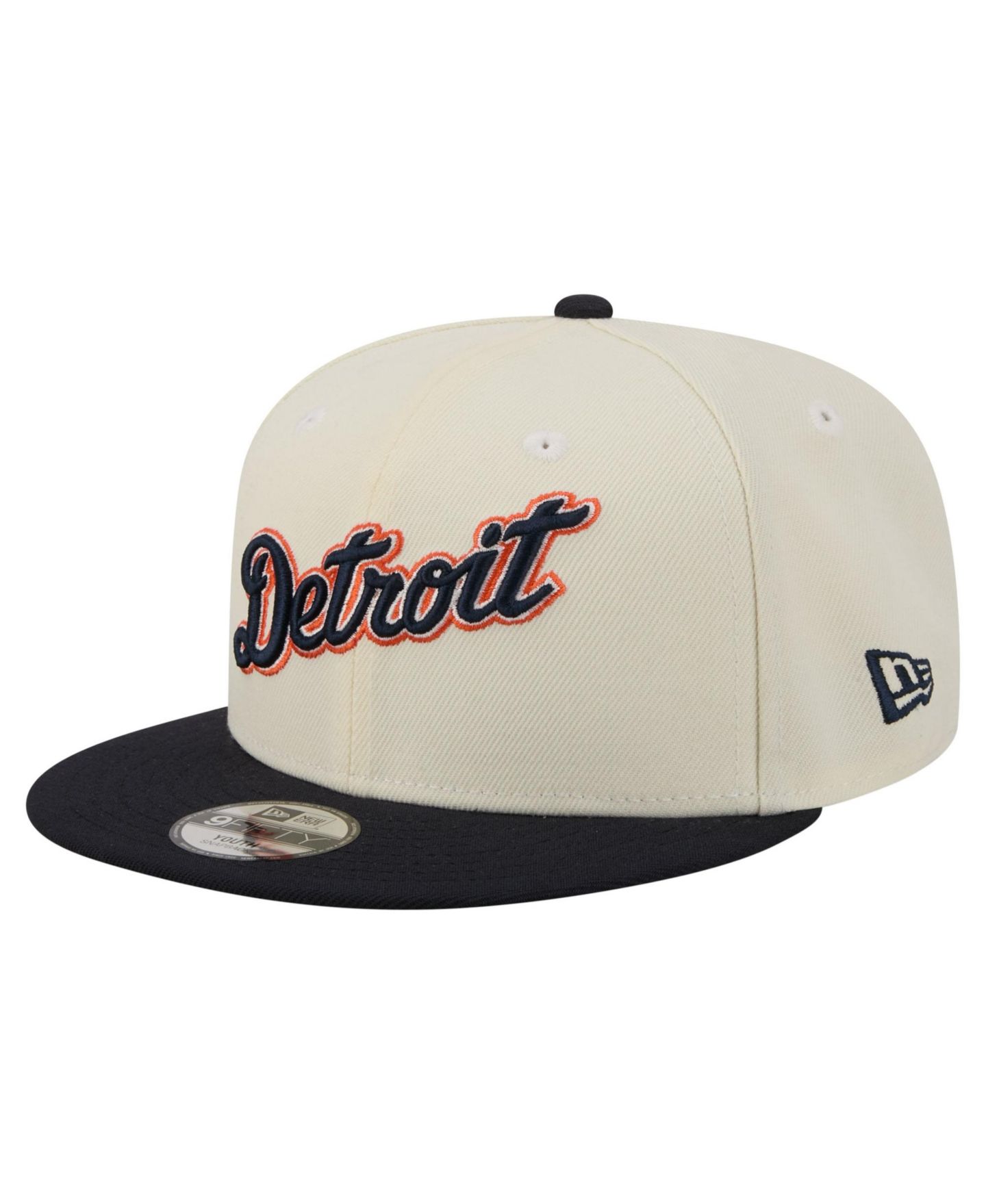Детская кепка New Era White Detroit Tigers Two-Tone 9FIFTY Snapback Hat — фото 3