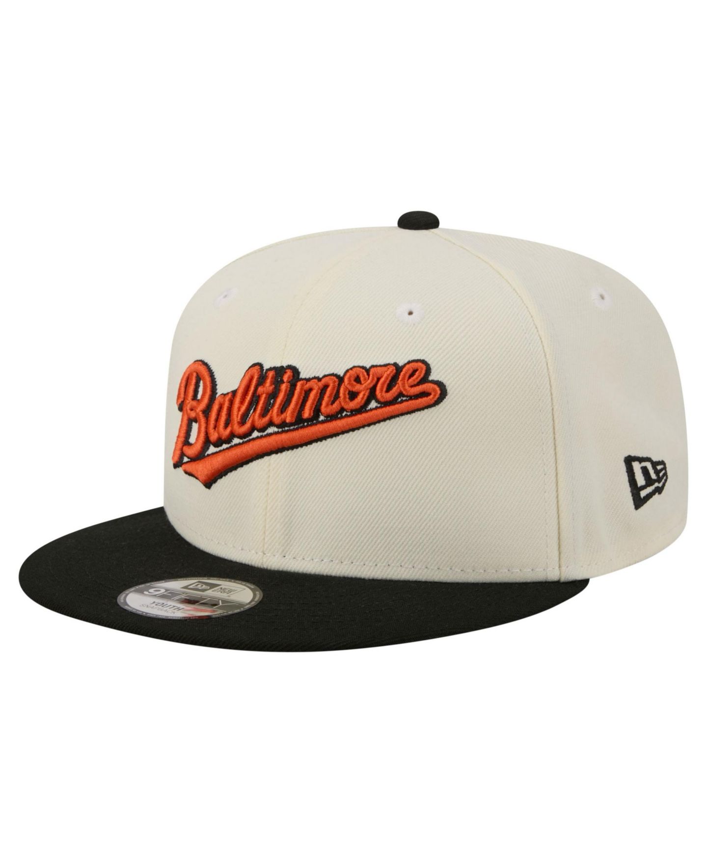 Детская кепка New Era White Baltimore Orioles Two-Tone 9FIFTY Snapback Hat — фото 3